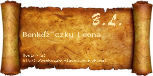 Benkóczky Leona névjegykártya